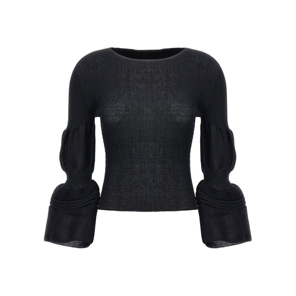 Issey Miyake Black Polyester Women's Sweatshirt
